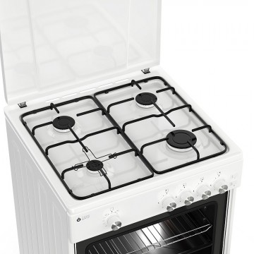 Thermogatz TGS 161 WH Κουζίνα Αερίου 55lt με Εστίες Αερίου 60cm